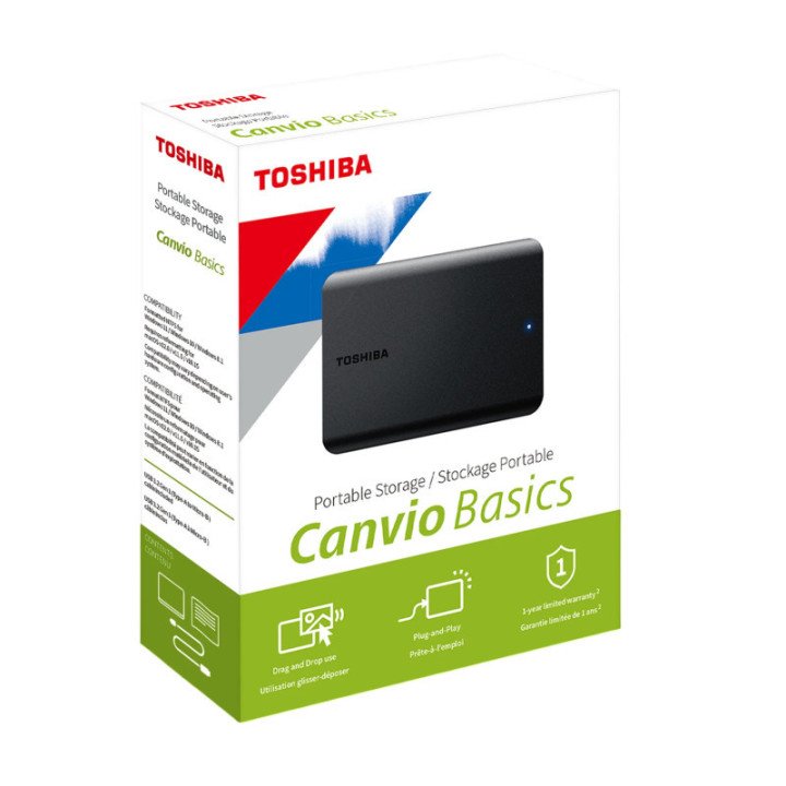Disco externo Toshiba 1tb canvio usb 3.0 black